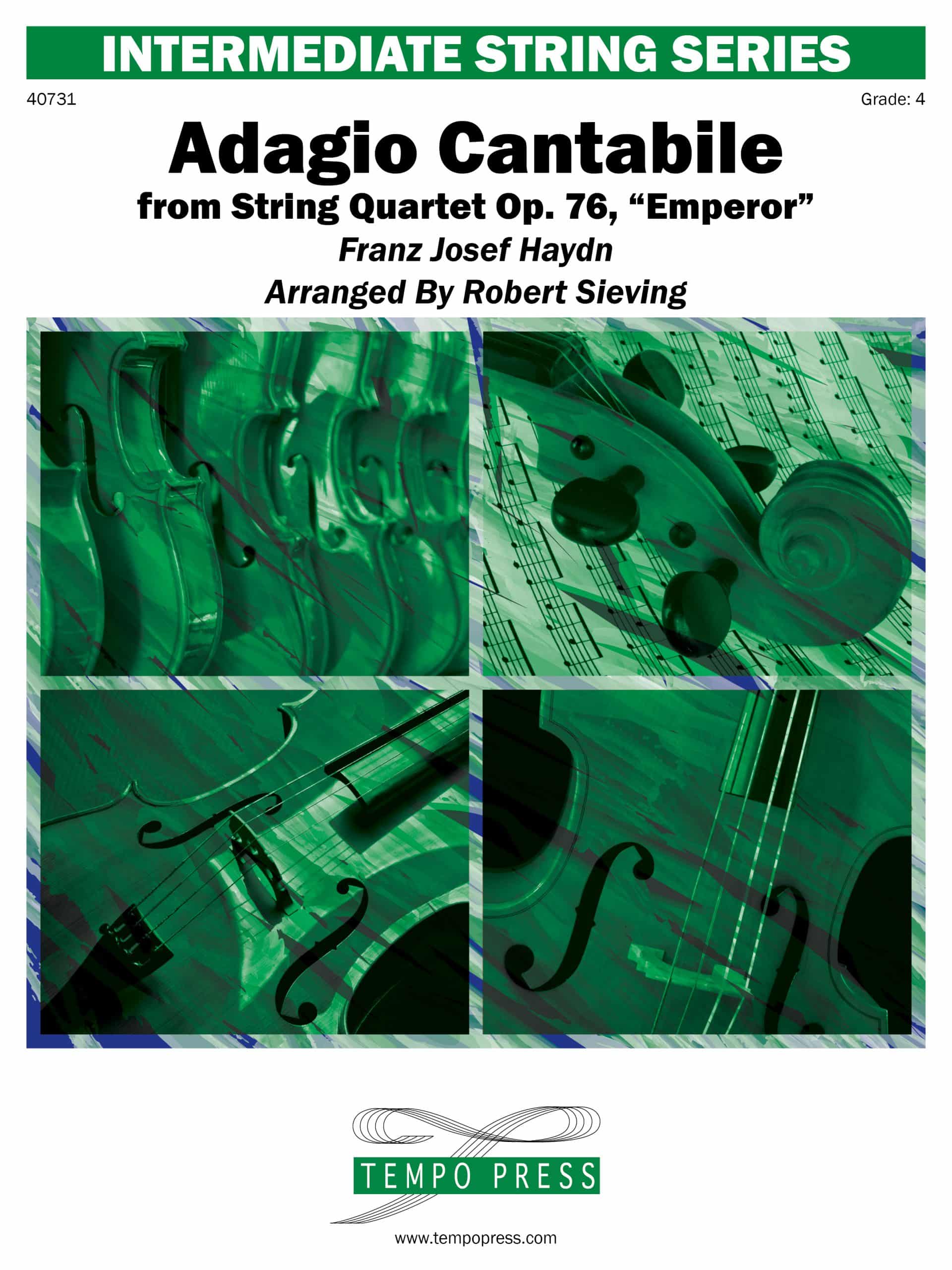 Adagio Cantabile from String Quartet Op. 76 Emperor Tempo Press
