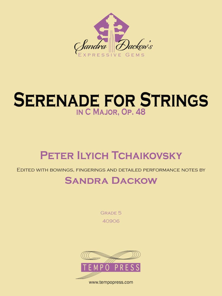 Serenade for Strings in C Major, Op. 48 - Extra Score