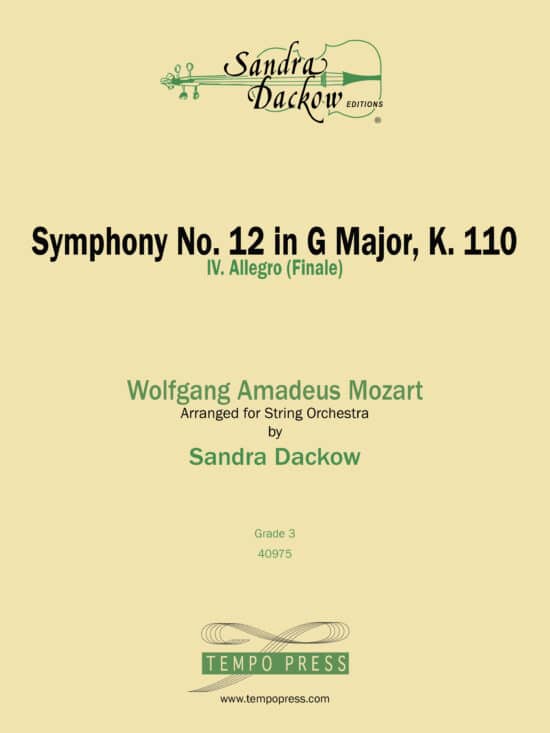 Symphony No. 12 in G Major, K. 110: IV. Allegro (Finale)