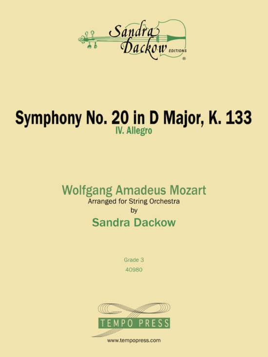 Symphony No. 20 in D Major, K. 133: IV. Allegro
